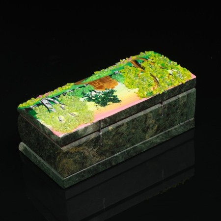 Casket "Summer" 15x7x5.5 cm, stone baby, coil-6