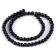 Beads made of natural stone "Black Agat" set 60 pcs., Size 1 pc. - 6 mm