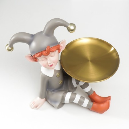 Souvenir Polystone stand "Baby in a costume costume" Gray 28x26x20 cm-4