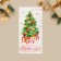 Money envelope “Happy New Year!”, Christmas tree, 16.5 x 8 cm, New Year