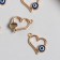 Decor for creativity Metal "Heart - From the evil eye" Gold 1.8x1.8 cm