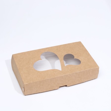 Box, folding, craft, "heart", 20 x 12 x 4 cm