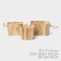 A set of handmade interior baskets LadOM, 3 pcs, size: 17 × 17 × 14 cm, 20.5 × 20.5 × 14.5 cm, 25 × 25 × 15 cm