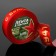 Satin tape "With a great victory!", 25 mm × 23 ± 1 m, red color