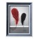 Photo frame plastic 13x18 cm "Gray wood with a double white frame" 21.8x16.7 cm