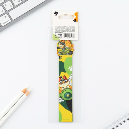 A set of cardboard figured bookmarks, 5 pcs "From February 23"-5