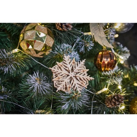 3D puzzle made of wood "Woods Snowflake"-1