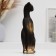 The figure "cat stands" black, 21cm