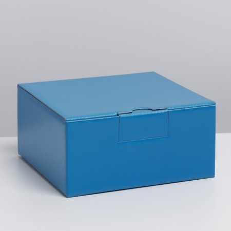 Gift folding box, packaging, “blue”, 15 x 15 x 7 cm-2