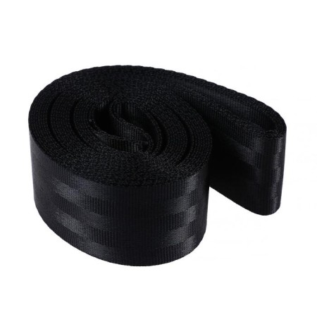 Nylon tape, belt 4.8 cm × 5 m, black