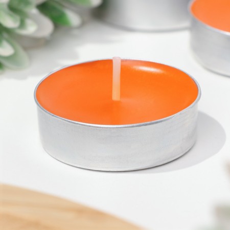 A set of tea candles 100 pcs, orange-2