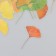 Stickers for creativity plastic "Ginkgo leaves" set 40 pcs 0.3x8x14.8 cm