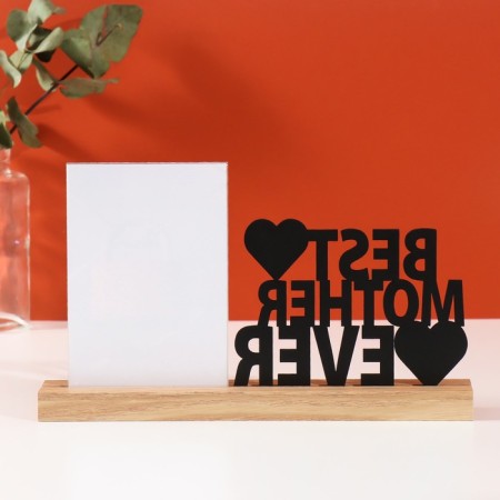 Photo frame wood, acrylic 10x15 cm "Best Mom" ​​4x27x16.3 cm-2