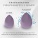 Makeup sponge, set - 4 pcs, increase when getting wet, purple color