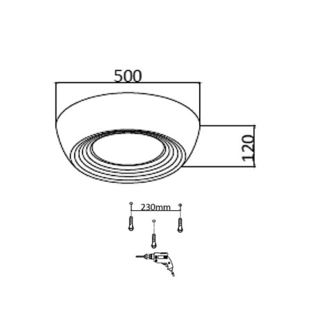 Cronus LED 54W 3000-6500K D500 IP20-5