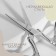 Scissors for needlework "Butterfly", a mowed blade, 3.5 ", 9 cm, silver color