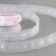 The tape is decorative, reps, with openwork edge, 25 mm × 9.1 ± 0.5 m, white color