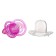 Nipple is an orthodaken "sea horse" dummy with a cap, +0 months, pink