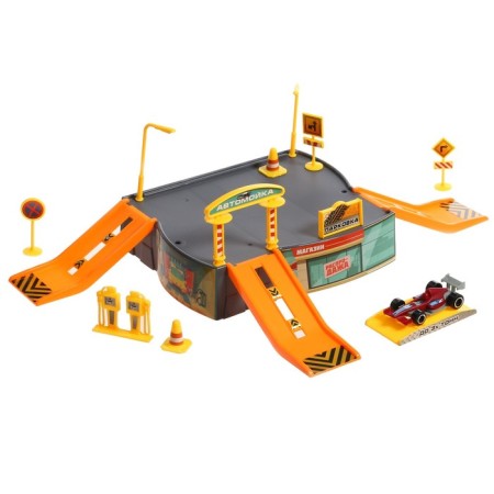 Children's garage "Parking", 1 racing car, accessories-2