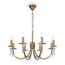 Freya FR1006PL-08G Forte, 340x400x1458 mm, E14, 8x40W, brass color