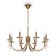 Freya FR1006PL-08G Forte, 340x400x1458 mm, E14, 8x40W, brass color
