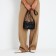 Bag Cross-Bodi with a zipper, black color
