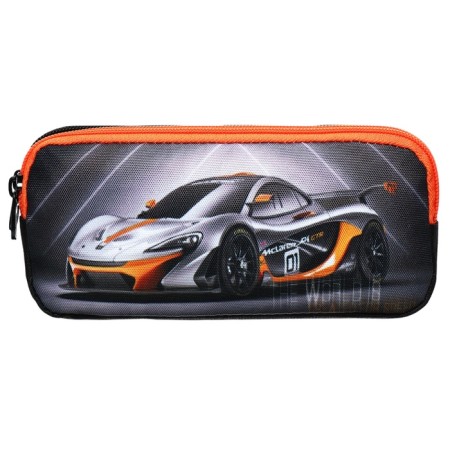 Penal soft, 2 compartments, volumetric, 90 x 220 x 40 mm, Stavia "speed" gray 86212-1
