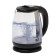 Electric kettle Homestar HS-1018, glass, 1.8 l, 1500 watts, black