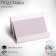 Brilltide stand 9 × 6.5 × 6 cm, inclined, 2 mm, white color in a protective film
