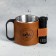 Tourist mug with a flashlight "When we are around the fire", 170 ml