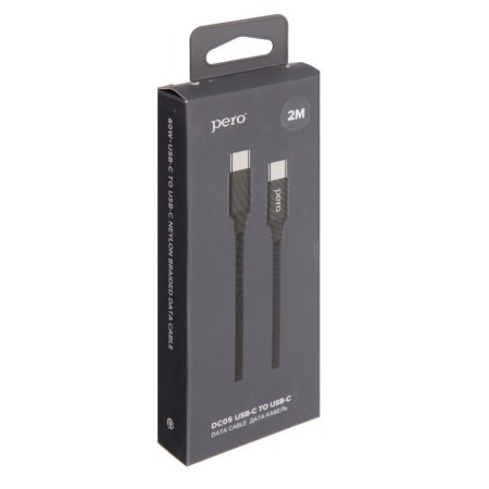PERO DC -05 Type C - Type C, 3A, 2M, black cable-3