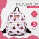 Baby backpack on lightning, 3 outer pockets, beige color