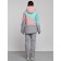 Ski costume female winter, size 42, pink color