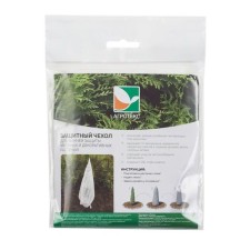 Case for plants, cones on ties, h = 80 cm, spanbond with a UV stabilizer, white