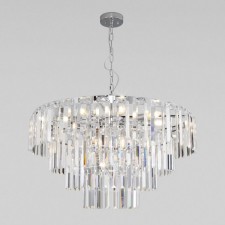 Suspendor of the suspended Eurosvet Elegante 10130/10, E14, 10x60W, 750x750x850 mm, chromium color