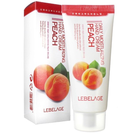 Moisturizing hand cream with peach Lebelage