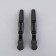 Set of hair clamps, 11.5 cm, 2 pcs, black color