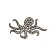 Wall panel made of wood, a prefabricated model, Ewa Design, a large octopus