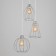 Bayerlux lamp "Batista" 3x40W E27 chrome 37x37x90cm