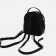 Women's backpack-mini on lightning, external pocket, Medvedkovo, black color