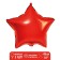 Foil ball 18 "Zvezda", the color of red