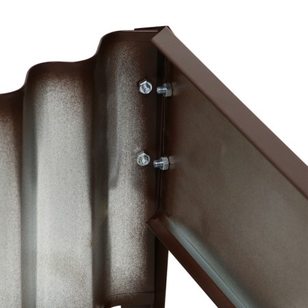 The flowerbed is galvanized "petal", d = 70 cm, h = 15 cm, brown, Greengo-9