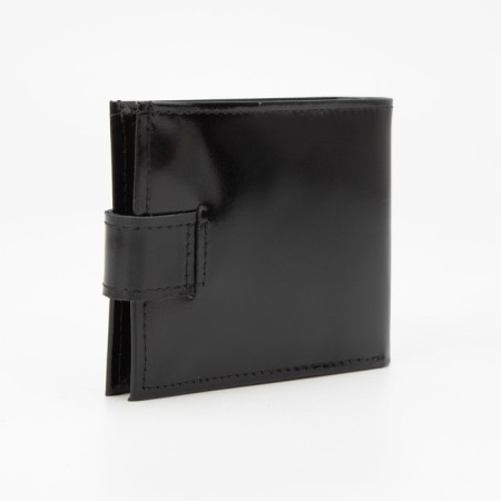 Women's wallet on the Textura button, black color-2