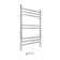 Bohemia electric heated towel rail, 400x600 mm, 8 crossbars