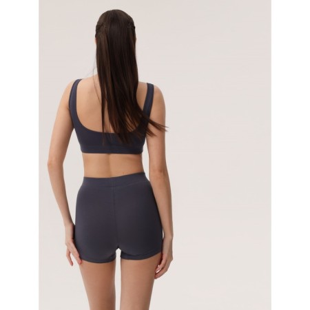 Female top on wide straps Mirey, size 44, gray color-3