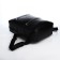 Male backpack made of genuine leather with lightning, igermann, black color