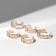 Ring set 5 pieces "perfect fingers" dream, color mix