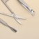 The manicure set "Moore-huma", 7 items, in case, black/white color