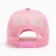 Baseball cap with minaku grid, light pink color, size 56-58