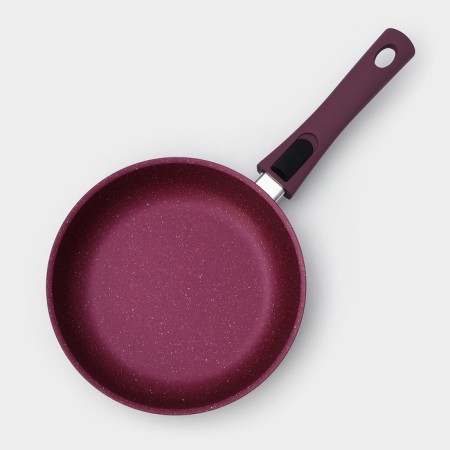 Trendy Style pan, d = 22 cm, removable handle, anti -stick coating, purple color-1